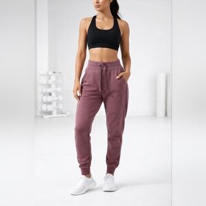 Lululemon scuba high rise joggers purple pull on athleisure loungewear size 0